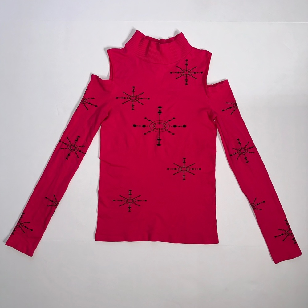 Vintage Y2K 00s pink bebe Cyber 🛸 Nylon Top